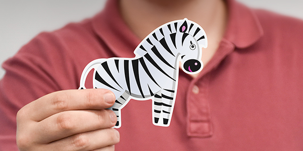 Transparent PET Clear Label Stickers Roll for Zebra Barcode