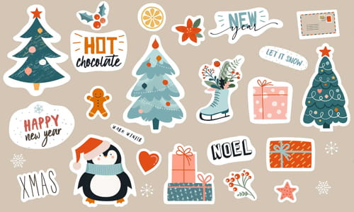 Custom Christmas Stickers