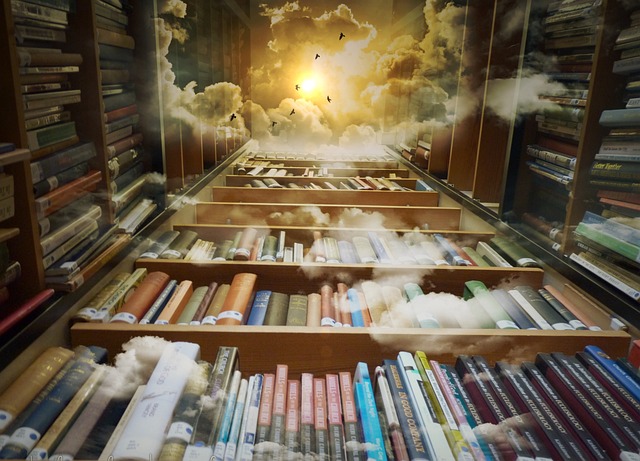 Library and clouds